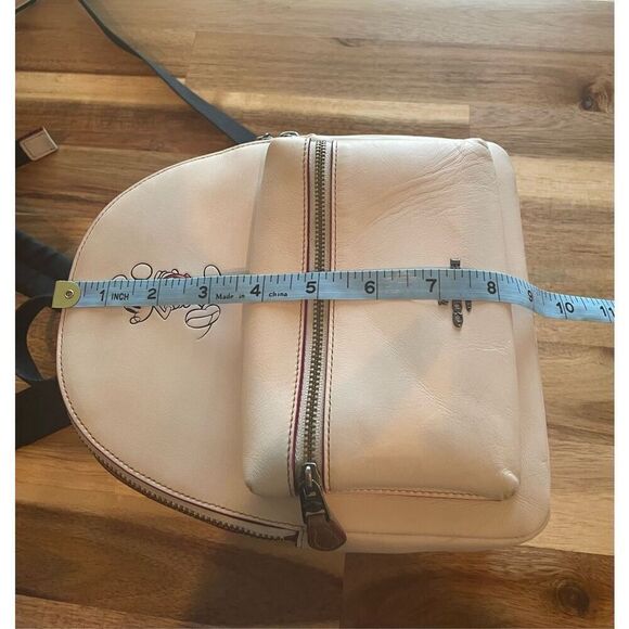 Coach White Backpack with Mickey Mouse Design and Wallet - Picture 10 of 16